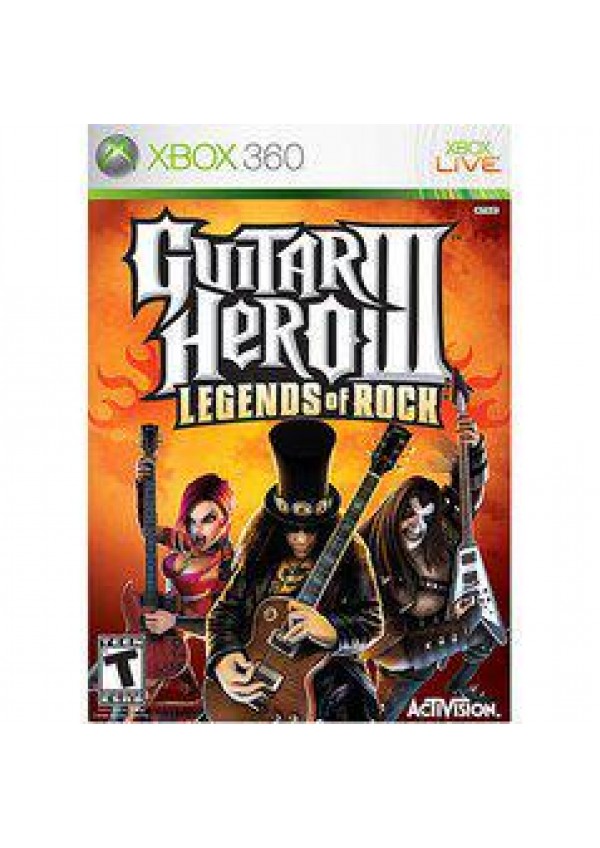 Guitar Hero III Legends of Rock (Jeu seulement) / Xbox 360